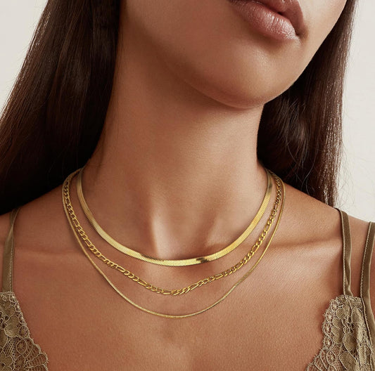 Polished stainless steel necklaces sleek look on neck