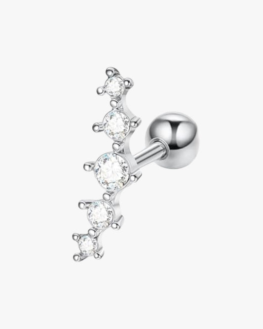 Hypoallergenic stainless steel stud earrings in a simple, timeless design.