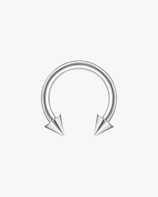 Classic silver-tone stainless steel hoops for everyday wear.