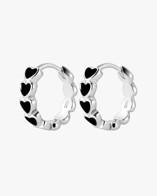 Silver-tone stainless steel hoops with smooth finish