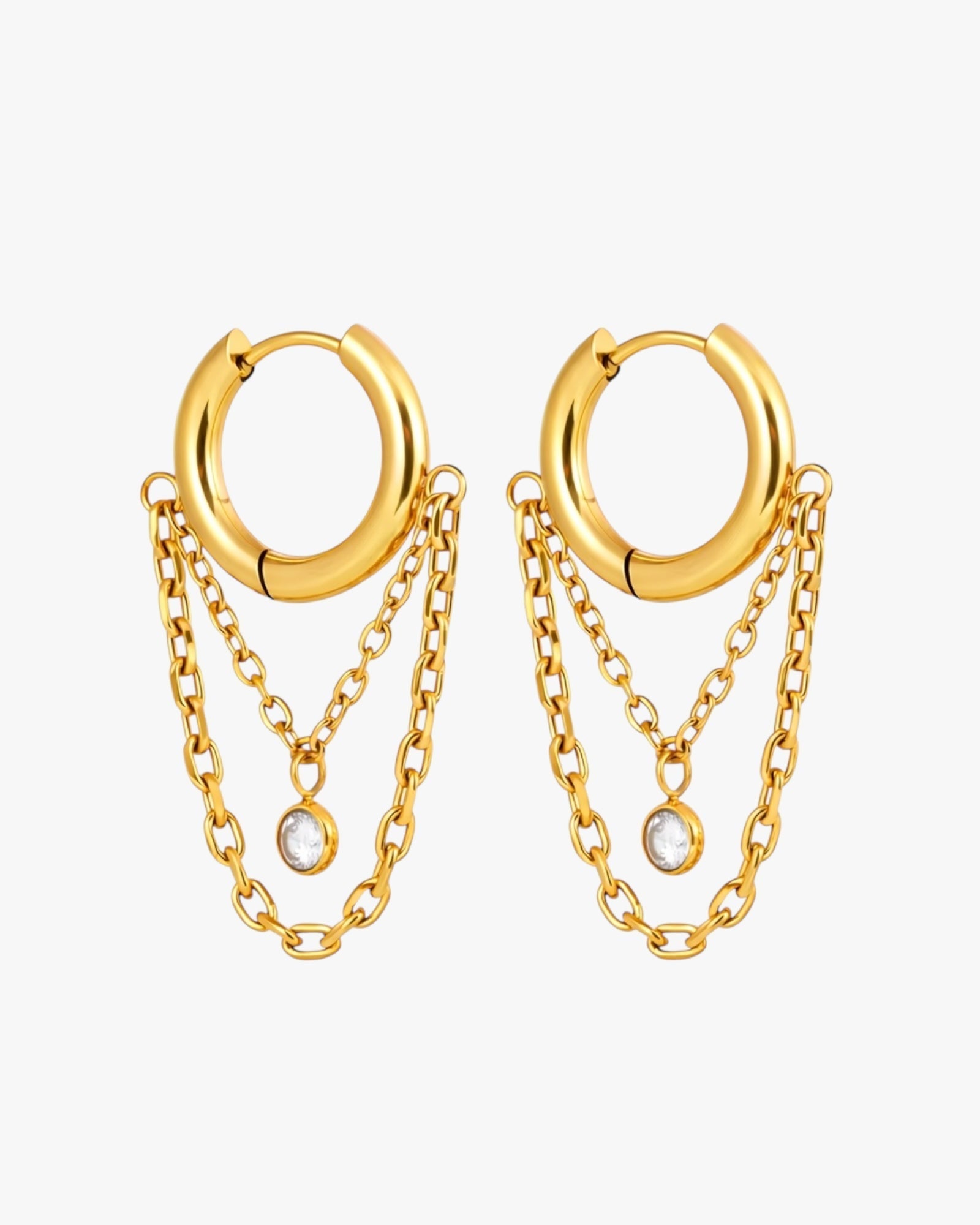 Minimalist hoop earrings for helix and lobe piercings