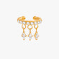 18K PVD Gold Plated Crystal Charm Ear Cuff – Liora