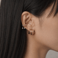 18K PVD Gold Plated Crystal Charm Ear Cuff – Liora