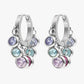18K PVD Gold Plated Crystal Cluster Hoop Earrings – Elvara