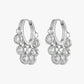 18K PVD Gold Plated Crystal Cluster Hoop Earrings – Elvara