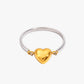 18K PVD Gold Plated Floating Heart Ring – Amoura