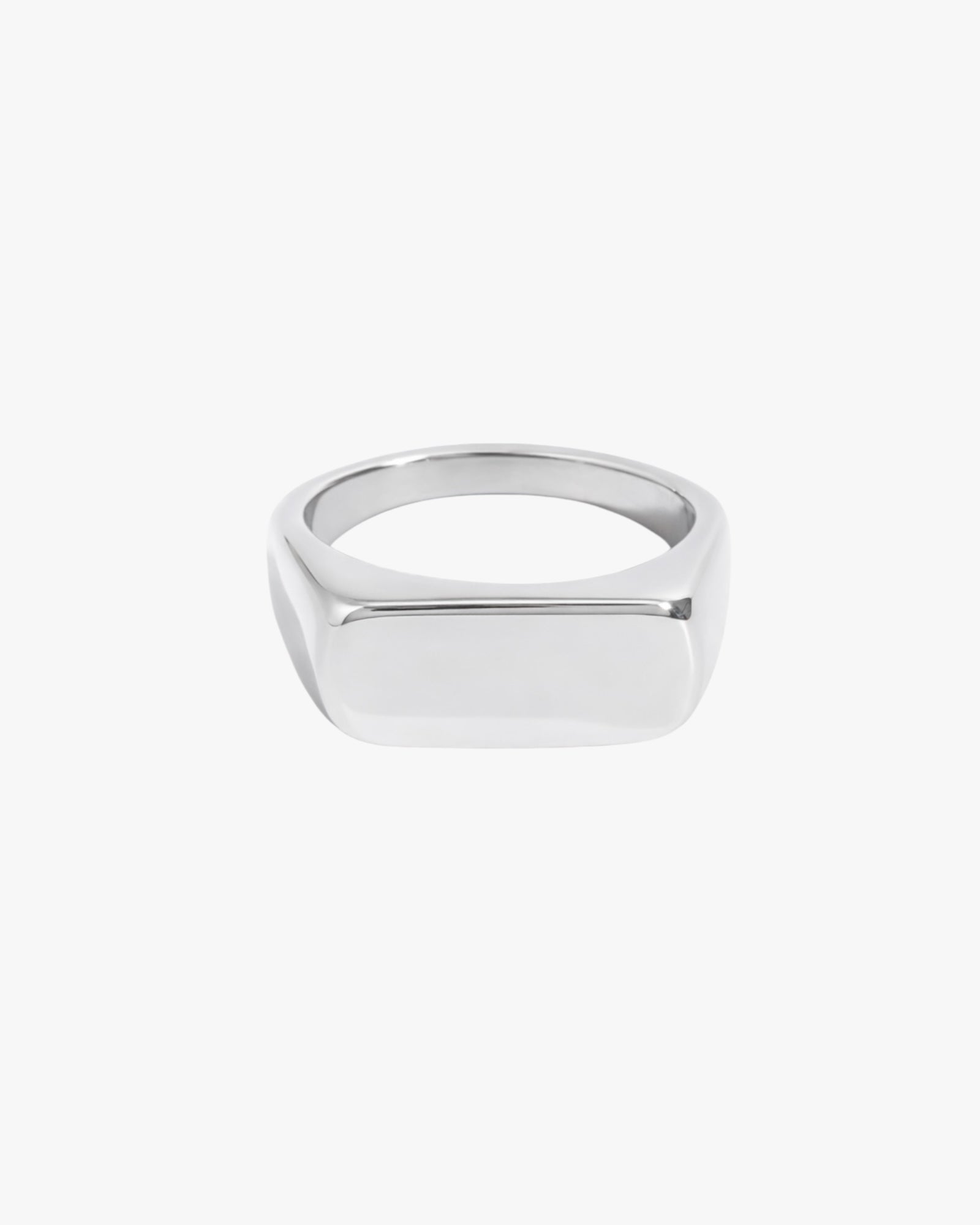 18K PVD Gold Plated Rectangle Signet Ring – Valero