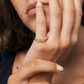 18K PVD Gold Plated Twisted Crystal Ring – Elira