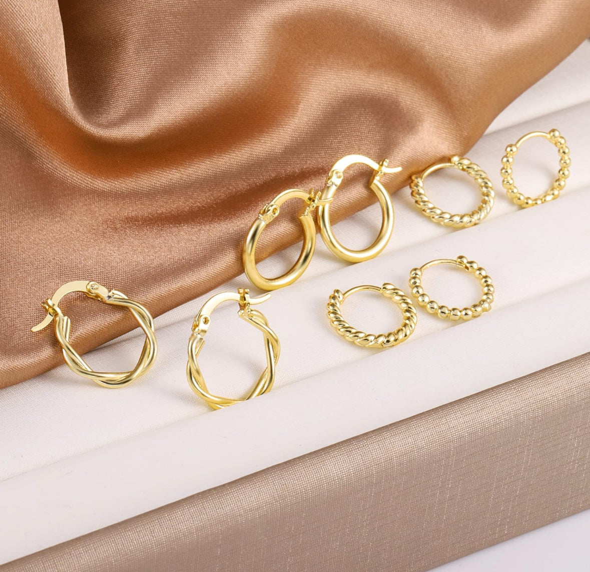 Gold Plated Love Hoops - My Earscapes