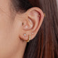 Gold Bolt Stud - My Earscapes