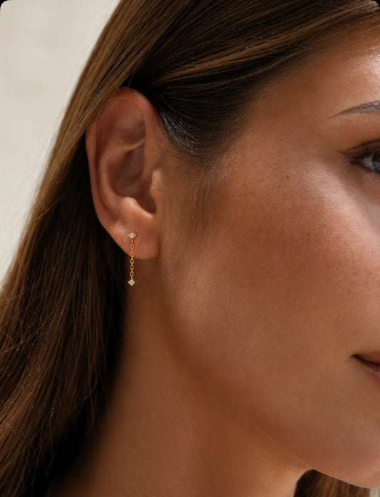 Gold Plated Long Stud Piercing – JaxLynx