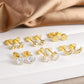 Gold Plated Flat Studs - My Earscapes