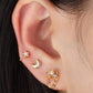 Dangle Moon Chain Stud - My Earscapes