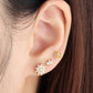 Silver stainless steel stud earring, hypoallergenic, 
