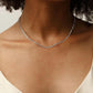 Polished stainless steel necklaces sleek look on neck