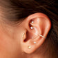 Premium surgical steel stud earrings for sensitive ears, minimalist design, tarnish-resistant, and ideal for multiple piercings.