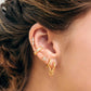 Gold Plated Love Hoops - My Earscapes