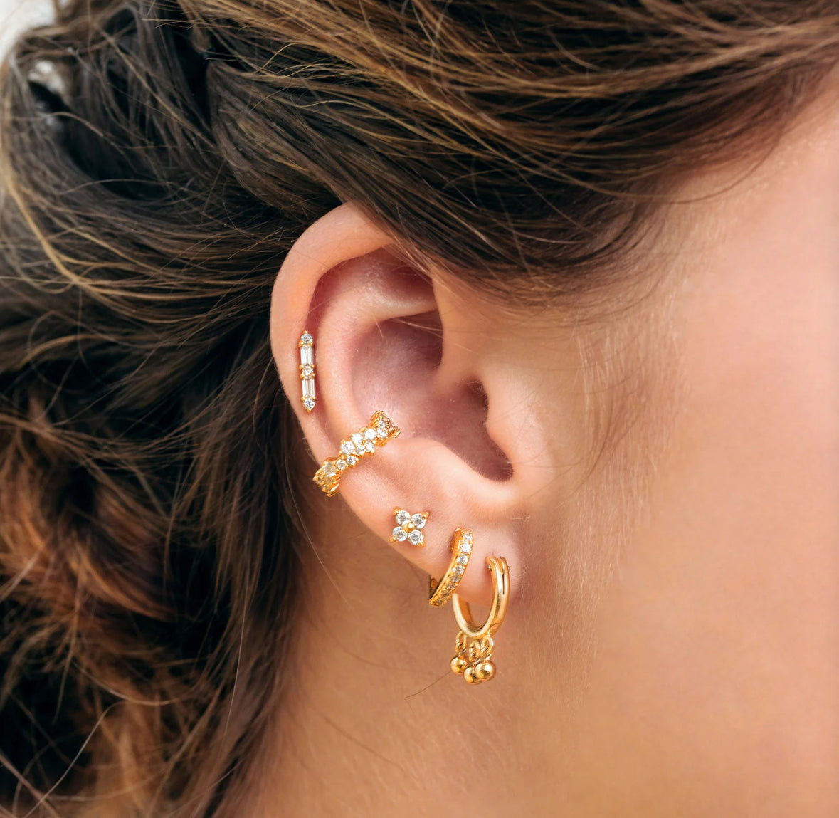 Gold Plated Love Hoops - My Earscapes