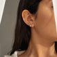 Gold Plated Love Hoops - My Earscapes