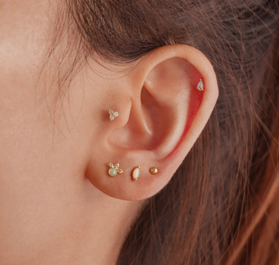 Opal Drop Stud - My Earscapes