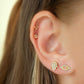 Gold Snake Stud in ear