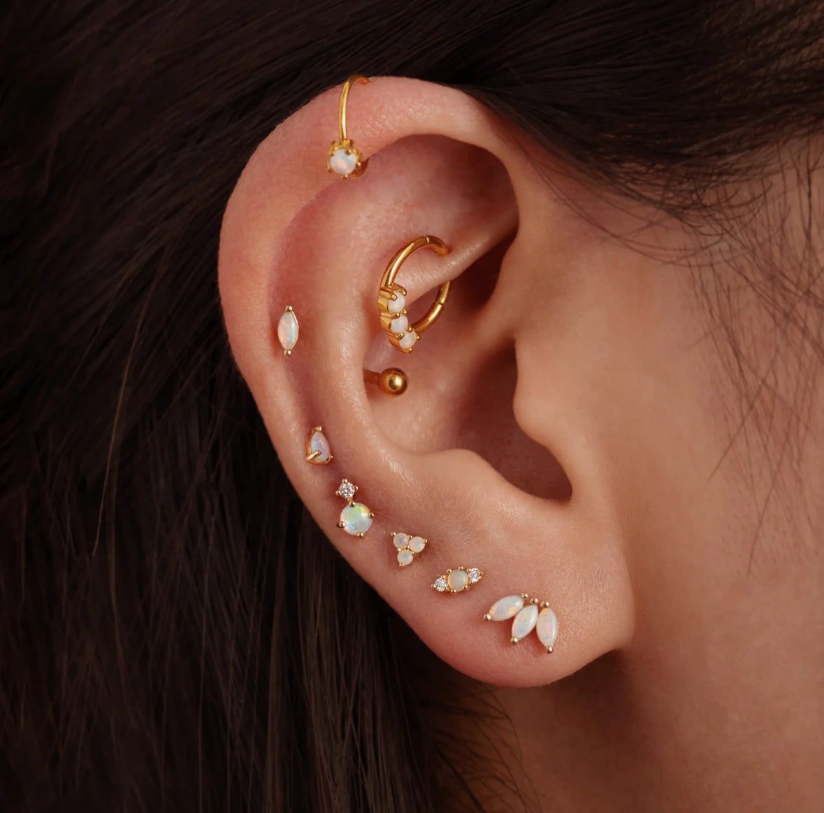 Opal Drop Stud - My Earscapes