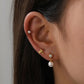 316L surgical steel rose gold stud for sensitive ears, simple ear jewelry