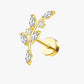 Branch Stud – Minimal Flat Back Cartilage Piercing