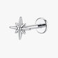 Isla Gold Marquise Chain Flat Back Labret Stud | Piercing Jewelry
