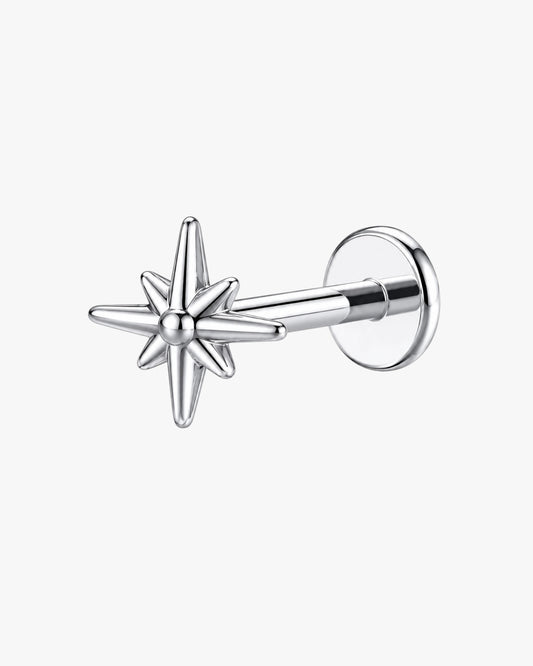 Isla Gold Marquise Chain Flat Back Labret Stud | Piercing Jewelry