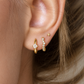 Isla Gold Marquise Chain Flat Back Labret Stud | Piercing Jewelry