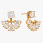 Aurielle Crystal Fan Earrings | Gold Plated PVD