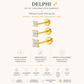 Set of 3 Delphi Stud Earrings – Minimal Crystal Piercing Set