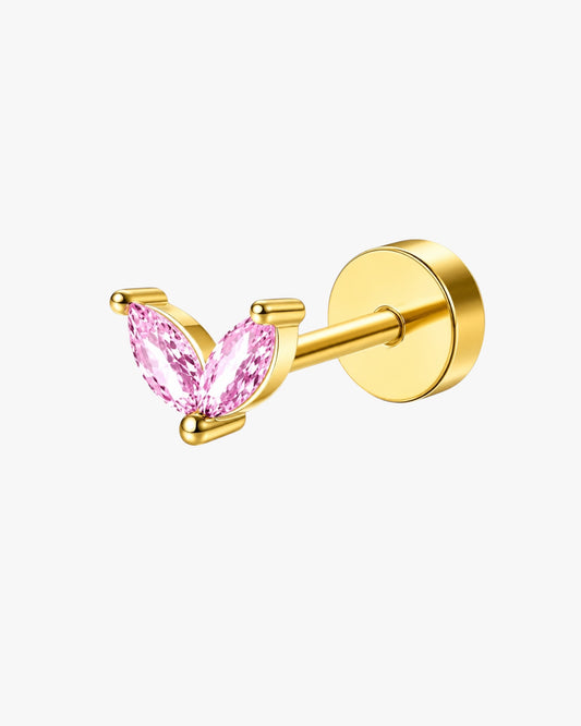 Nori Stud – Pink Crystal Flat Back Stud
