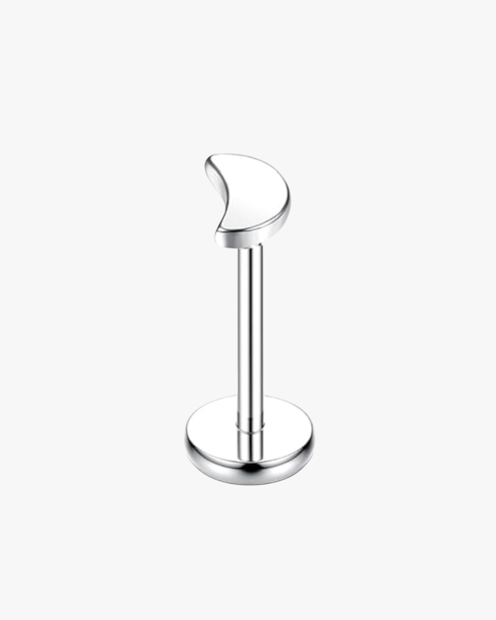 Silver toilet paper holder on a white background