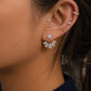 Aurielle Crystal Fan Earrings | Gold Plated PVD