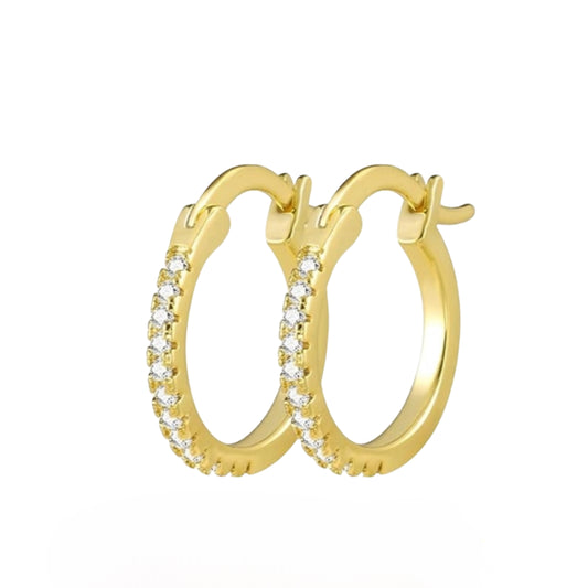 Gold Plated Clasp Hoops