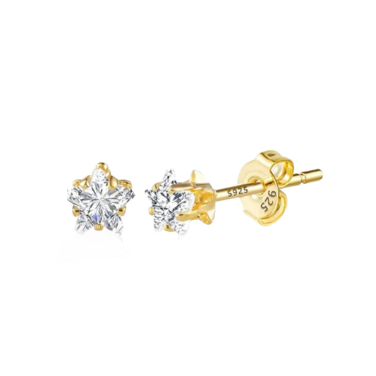 Gold Plated Star Studs