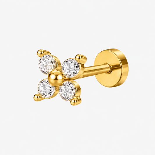 Durbi – Crystal Cluster Flat Back Earring