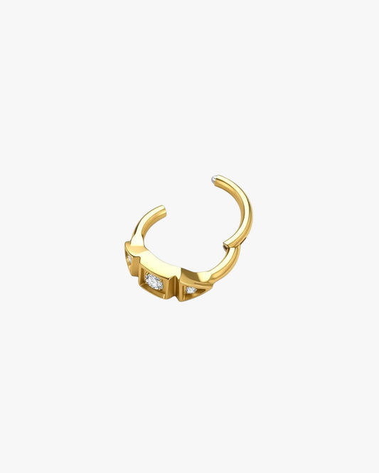 G23 Titanium Crystal Clicker Hoop – Capri