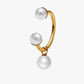Pearl Drop Open Hoop – Capri