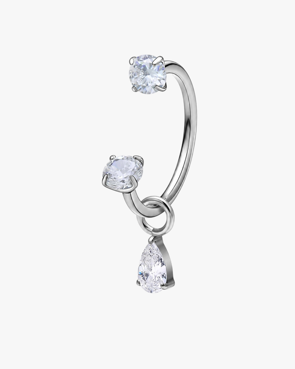 Pear Drop Open Hoop – Jori