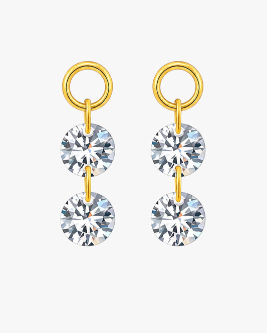 Gold Plated Titanium Crystal Drop Charm – Ingen Mini