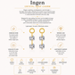 Gold Plated Titanium Crystal Drop Charm – Ingen Mini