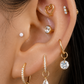 Gold Plated Titanium Crystal Drop Charm – Ingen I