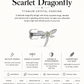 Scarlet Dragonfly Stud
 – Titanium
