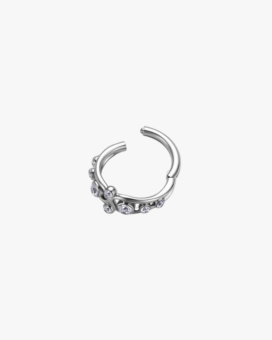 Titanium Crystal Crown Clicker Hoop – Andes