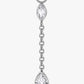 Titanium Marquise & Pear CZ Chain Dangle Earring Charm – Elina