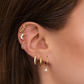 Bloomy Stud – Gold Fan Piercing
