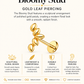 Bloomy Stud – Gold Fan Piercing